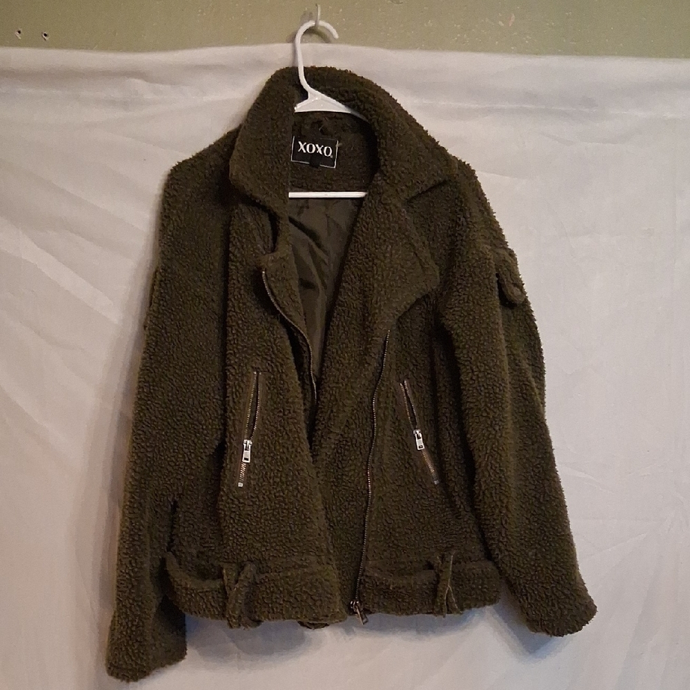 Xoxo Green Jacket Size Large